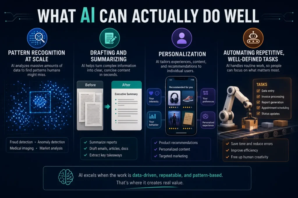 What AI can actually do well